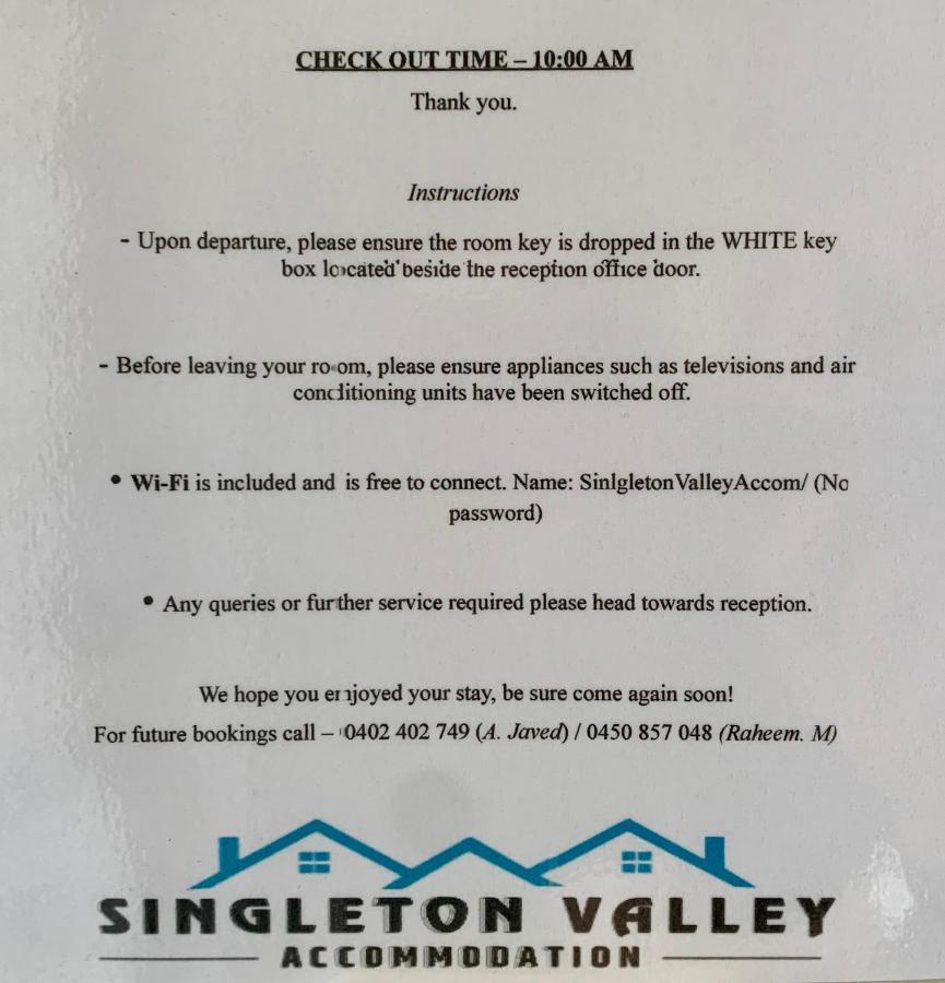 Singleton Valley Accommodation Buitenkant foto